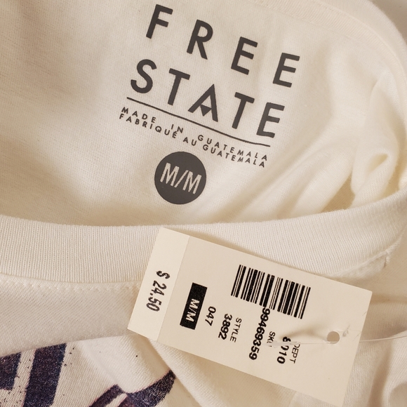 Free State Tee Shirt NWT Size Medium - Picture 3 of 3